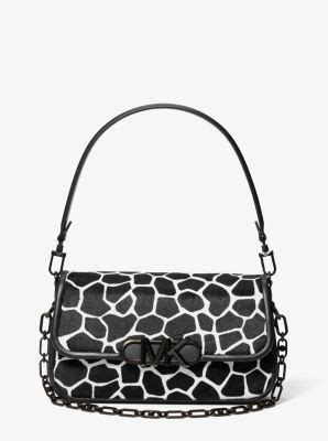 Parker Medium Animal Print Calf Hair Shoulder Bag 